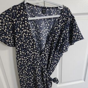 SHEIN Navy Floral Dress